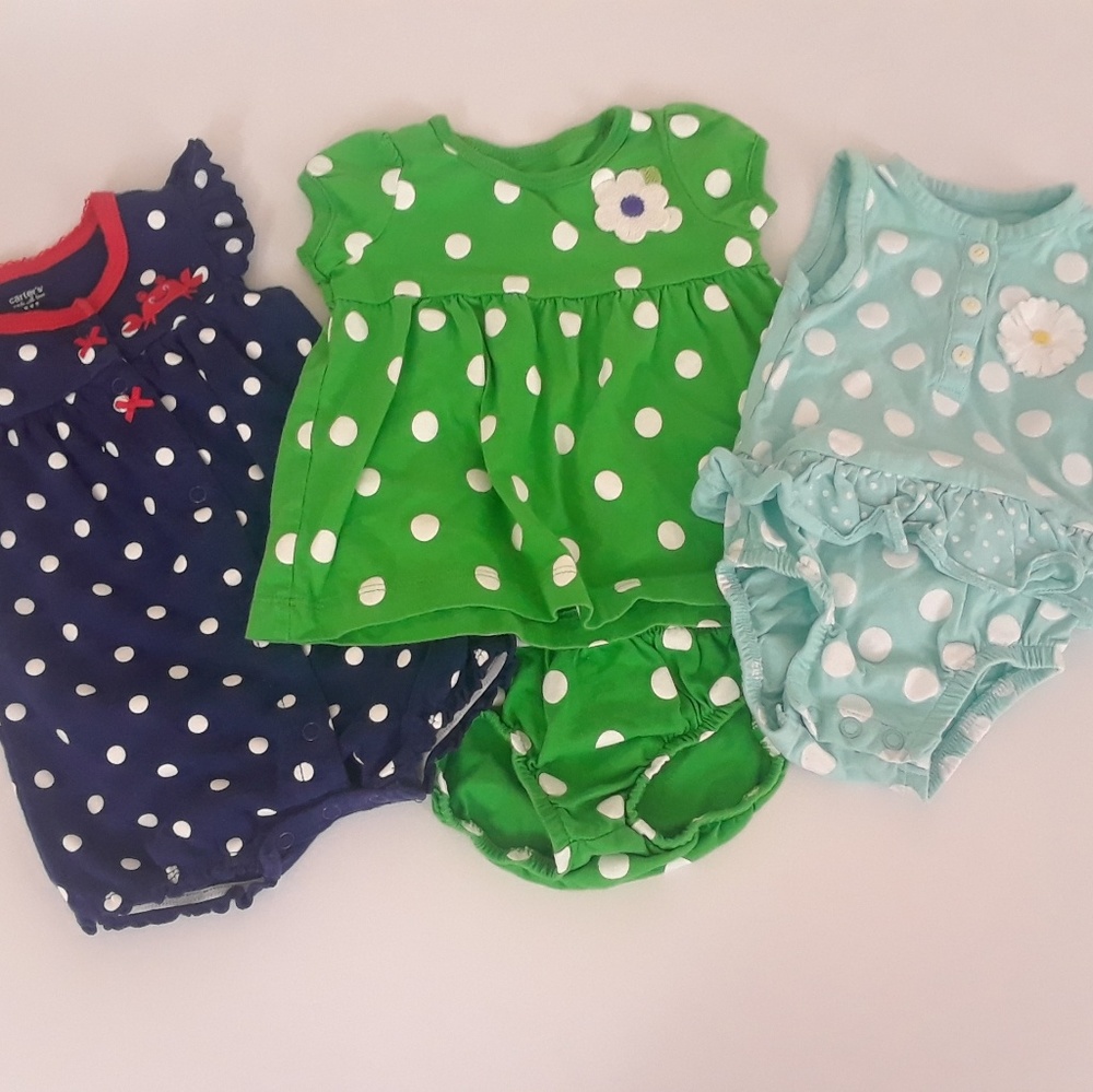 🍈Carter's 4pc Polka Dot Summer Set🍈